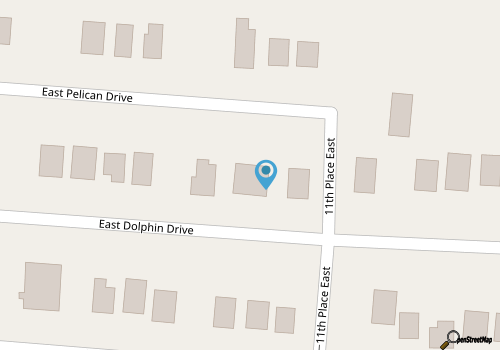 Steps to the Sand! Updated Duplex,  Sleeps 8, Beach Access 1 House Away map location