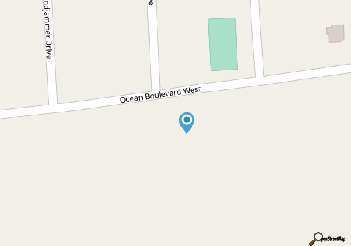 Spacious oceanfront duplex with two kitchens, large deck, WiFi, & AC - dogs OK map location