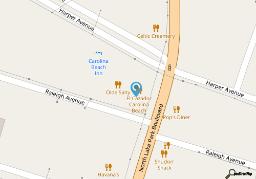 El Cazador Mexican Restaurant map location