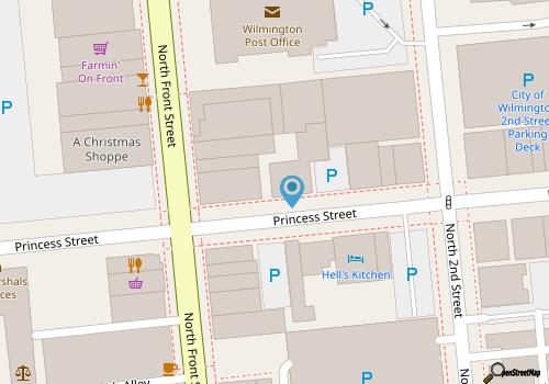 The Overlook- Downtown Wilmington - On the Riverwalk map location