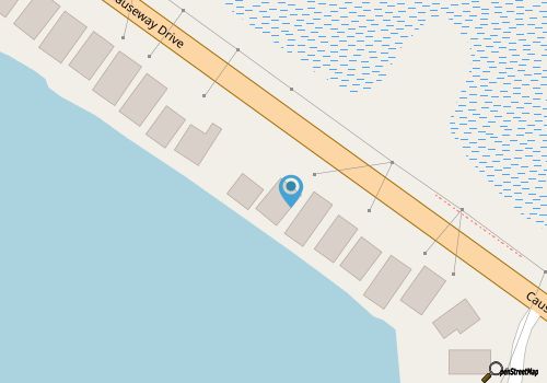 Freshwater Haven: Pet Friendly Waterfront 4BR with Boat Slip map location