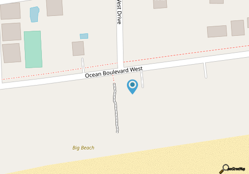 Bright, Beachfront Family Home w/Central AC, WiFi, Ping-Pong Table, W/D, Deck map location