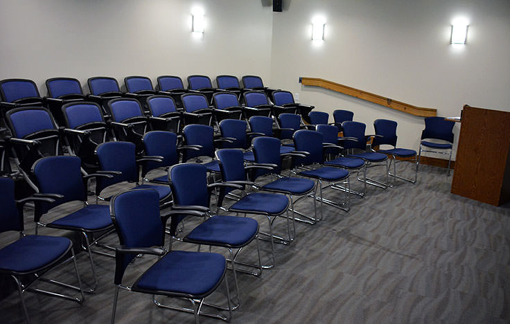 A lecture room at Bald Head Island Conservancy