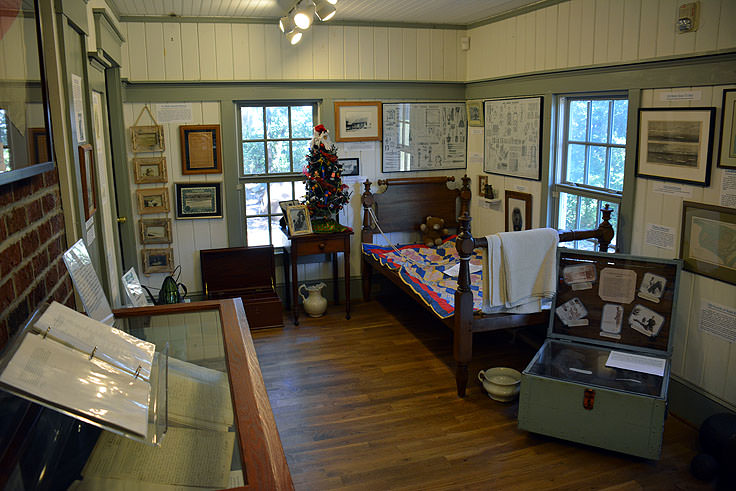 Light keeper's house at Old Baldy Lighthouse, Bald Head Island NC