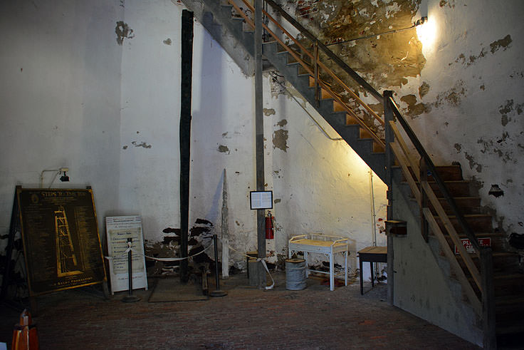 Inside Old Baldy Lighthouse, Bald Head Island NC