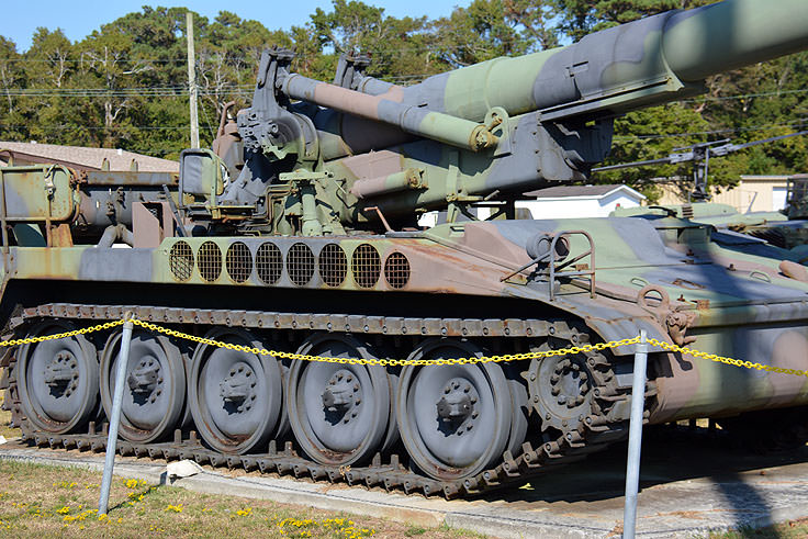 Mobile artillery at Fort Fisher Air Force Rec Area