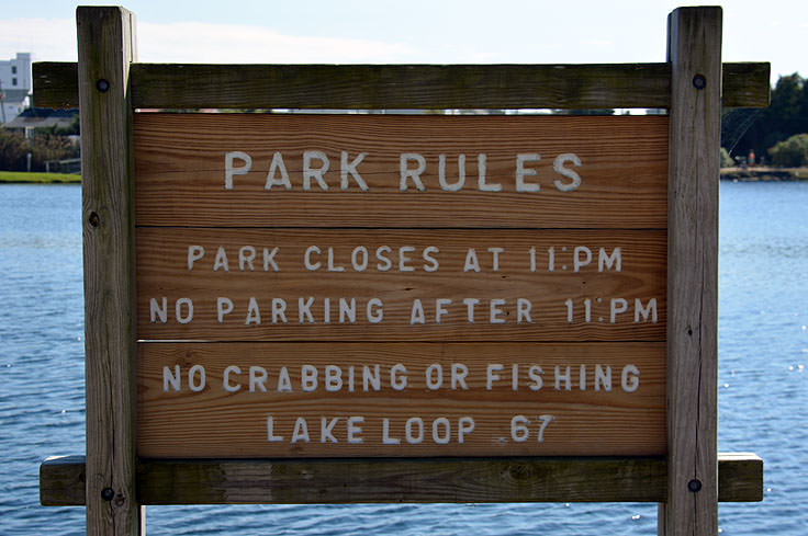 Carolina Lake park rules