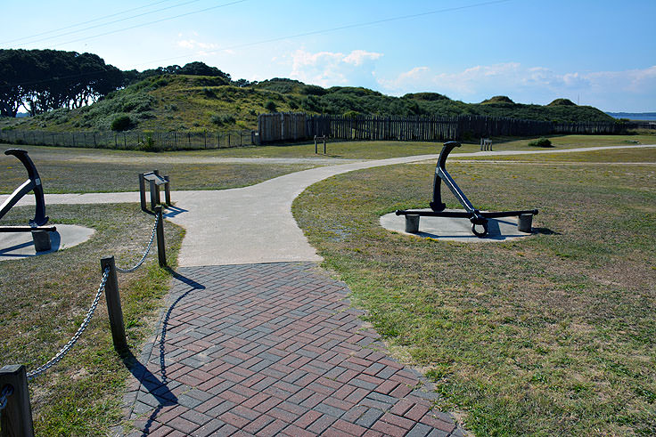 Fort Fisher earthen walls