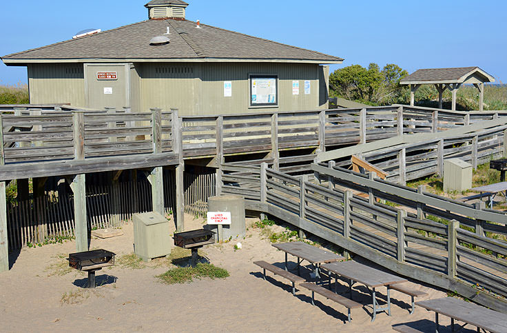 Visitor center at Fort Fisher State Recreation Area