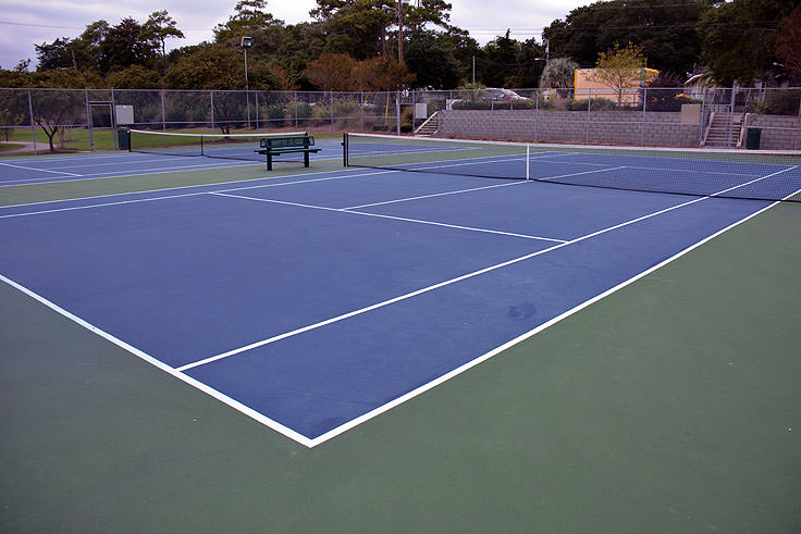 Tennis courts at Mclean Park in Myrtle Beach, SC