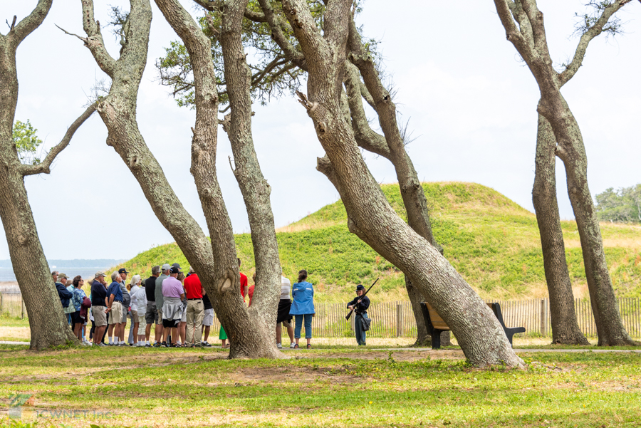 A demonstration at Fort Fisher