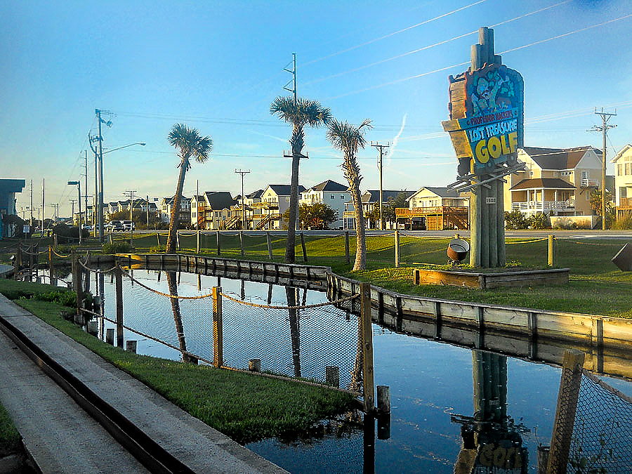 The mini golf course at Lost Treasure Golf