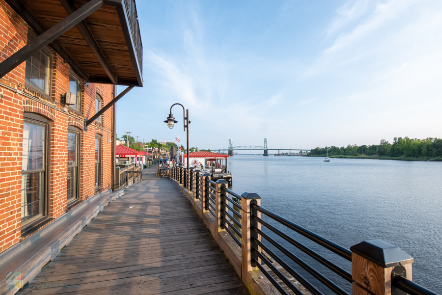 Wilmington Riverwalk along the Cape Fear River