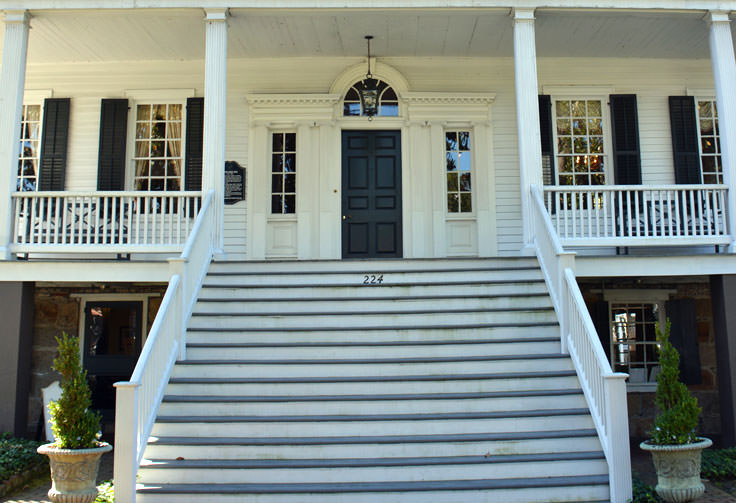Burgwin-Wright House Museum and Gardens front porch