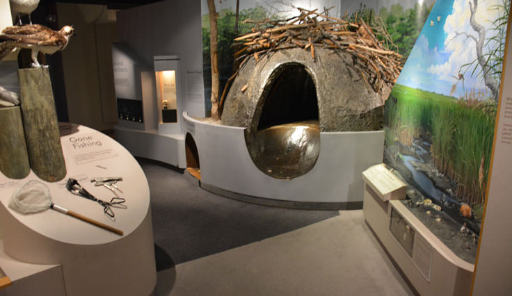 An exhibit at the Cape Fear Museum in Wilmington, NC