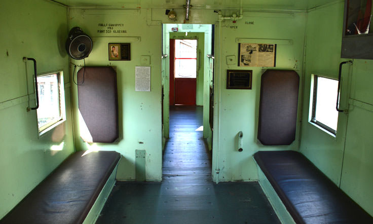 Walk aboard a real (stationary) train at the Wilmington Railroad Museum
