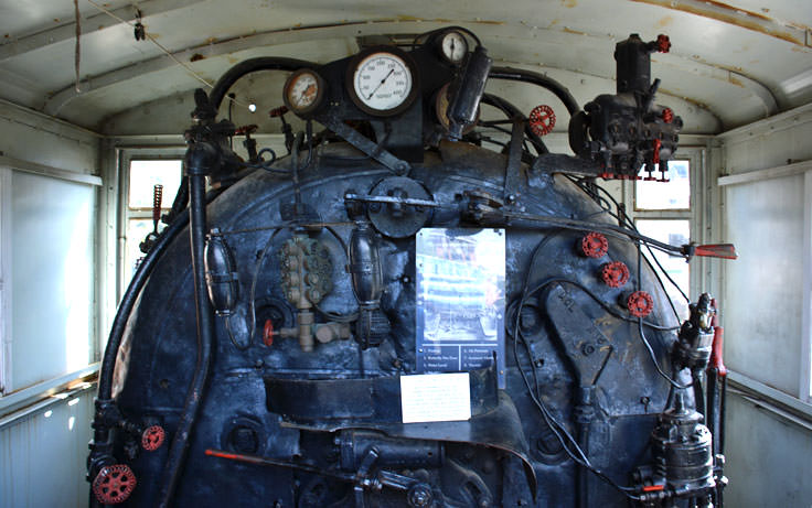 Walk aboard a real (stationary) train at the Wilmington Railroad Museum