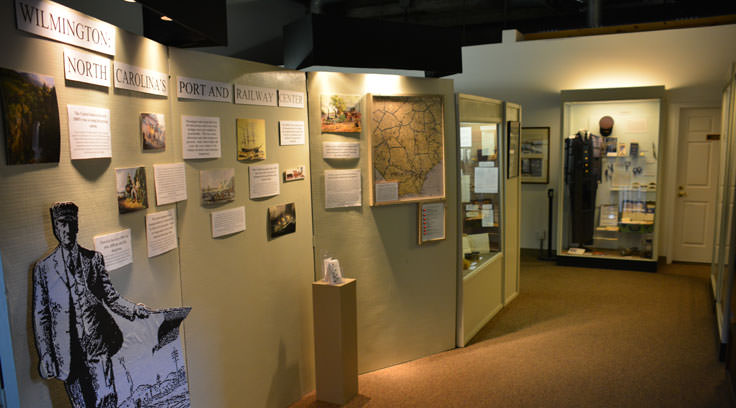 Exhibits at the Wilmington Railroad Museum