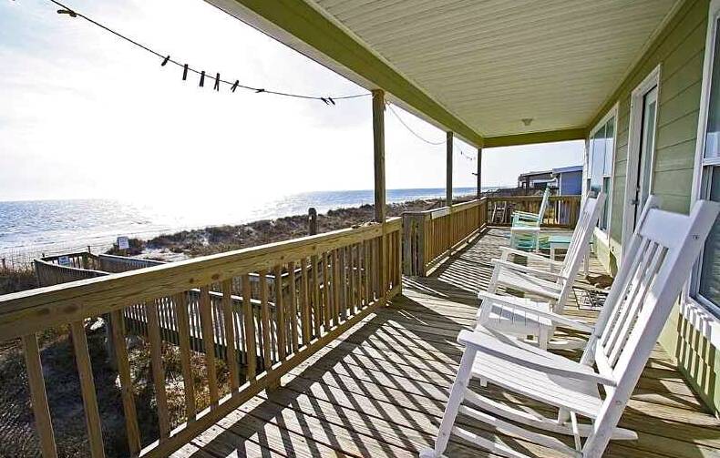 5 BR Oceanfront... Vacation rental home in Oak Island, NC settings