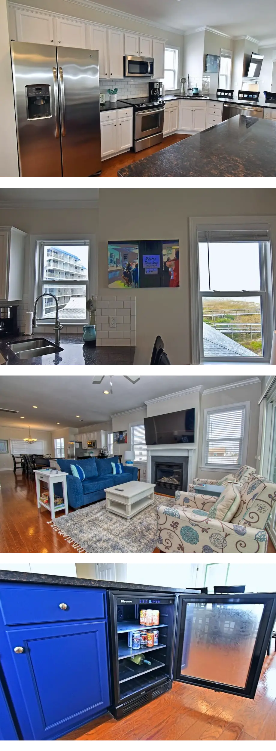 Oceanfront updated 5 bedroom duplex with...