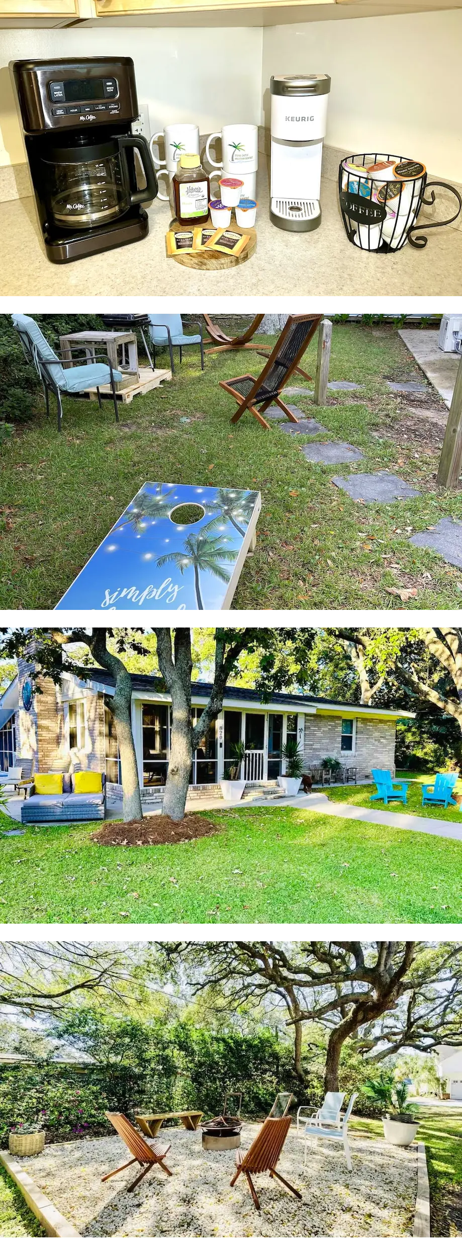 Ocean View, Surrounded by Oaks, Game Roo...