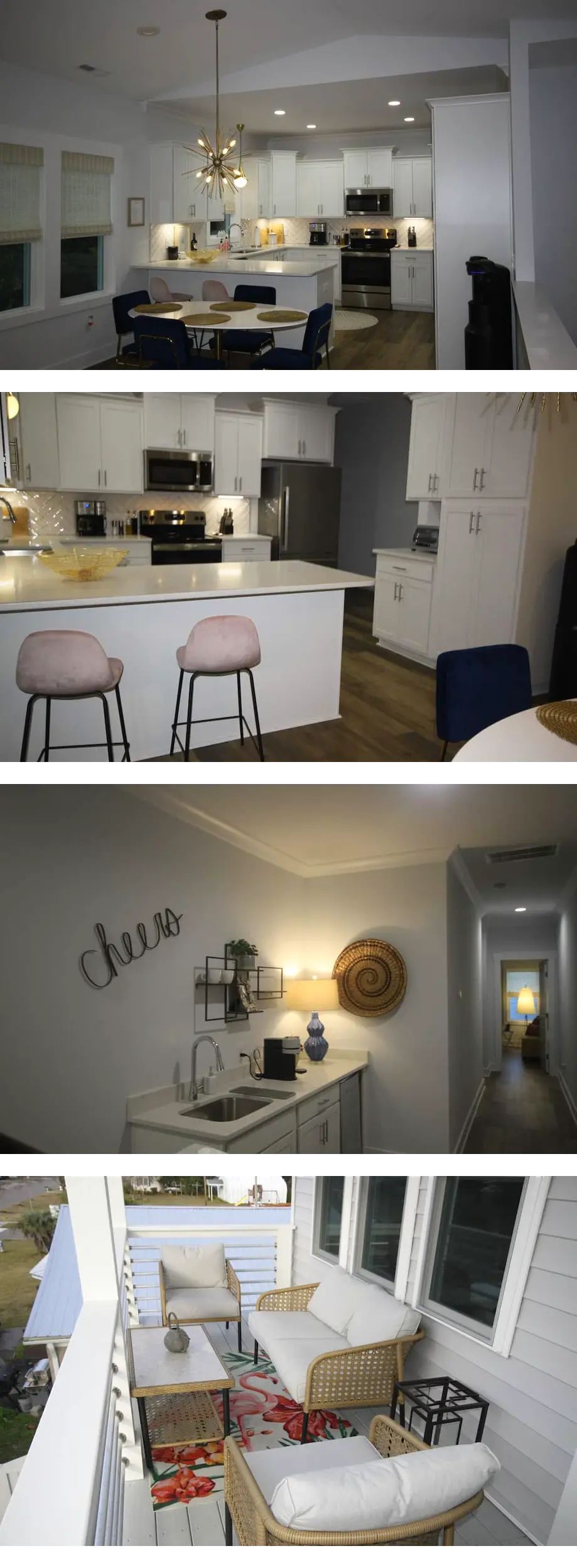 Beach house chic meets mid-century moder...