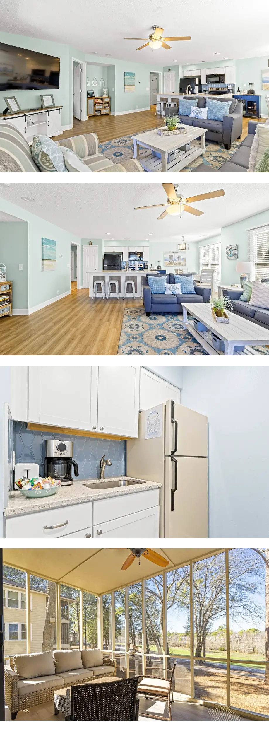 Beachside resort condo with screened bal...