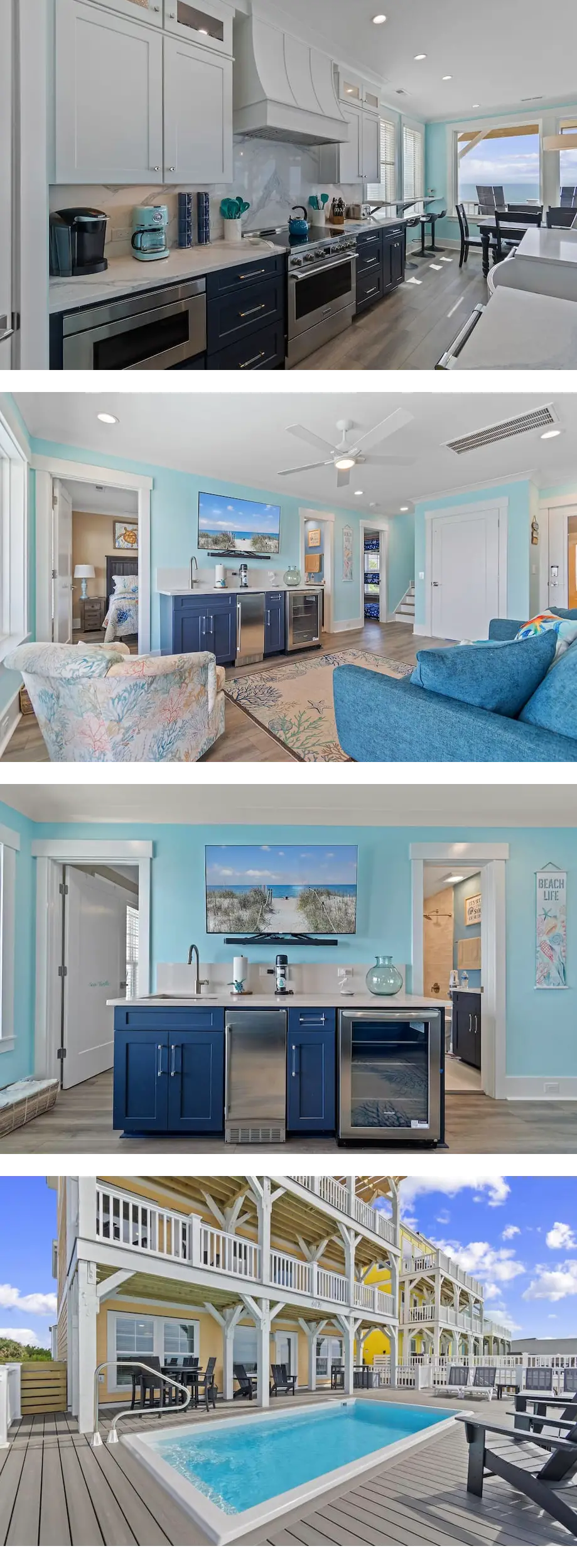 3 Tides a Lady: 8BR 5.5BA Oceanfront, Po...